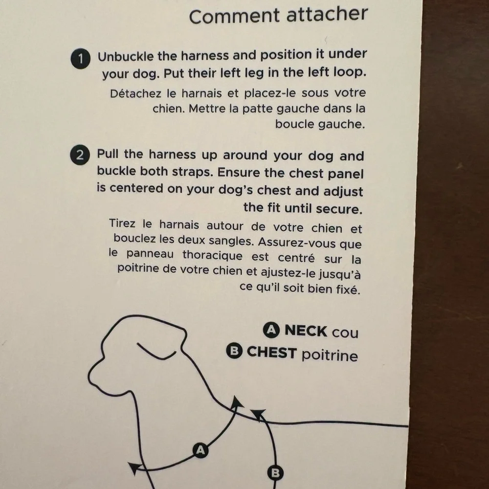 Diggs Light Gray Dog Harness (new: check description)